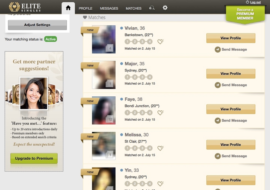 elite matchmaking canada
